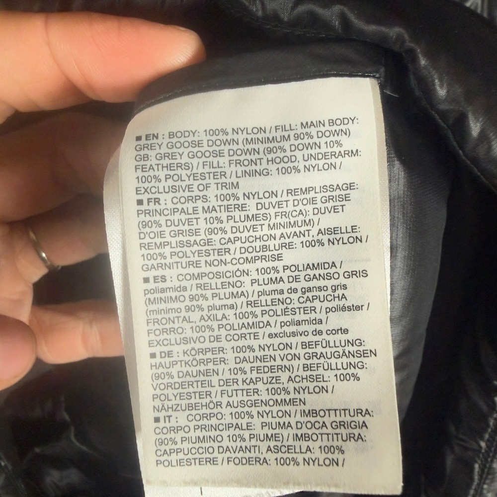 Arc'teryx‎ Nuri Coat Black Hooded Down Parka Goose Down Women's Small - Picture 8 of 9